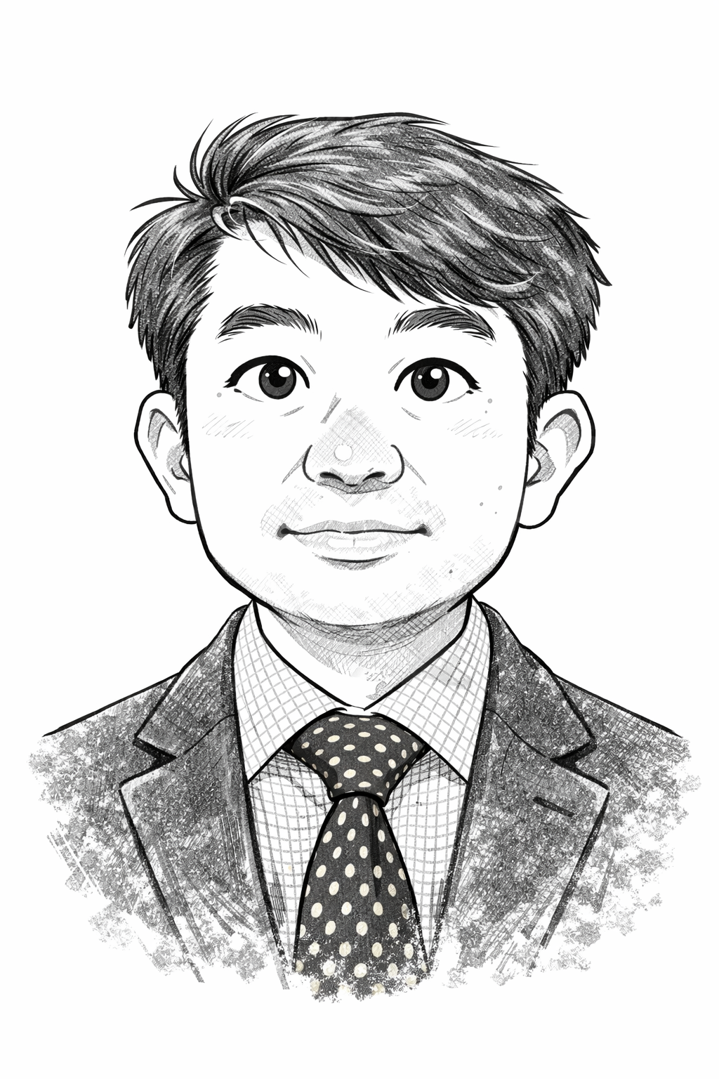 박종길 작가의 흑백 드로잉 초상